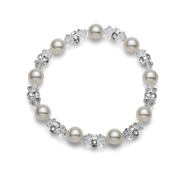 دستبند مروارید سفید