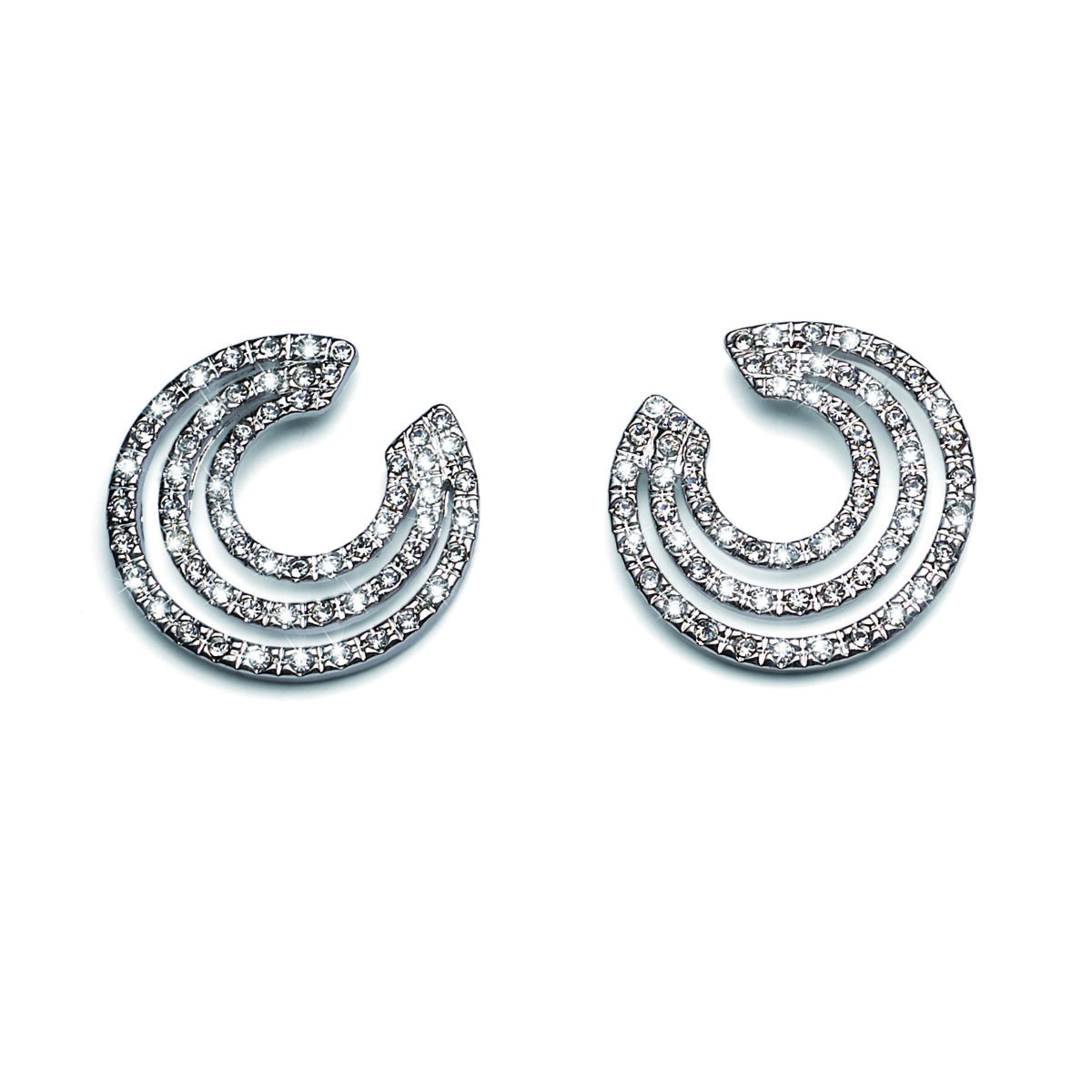 9826.jpg گوشواره کریستال مدل نیم دایره - Image 1